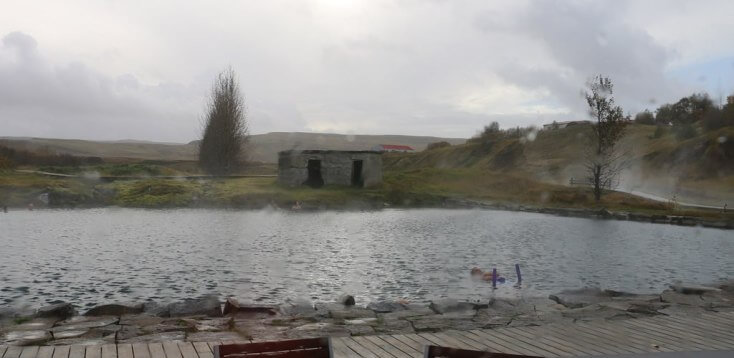 Secret Lagoon in Fludir, Iceland Secret Lagoon in Fludir, Iceland