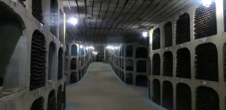 Wine bottles kept in Milestii Mici, Moldova Wine bottles kept in Milestii Mici, Moldova