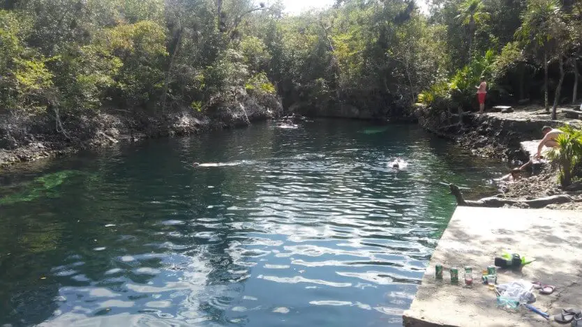 The cenote at Cueva de los Peces, Cuba