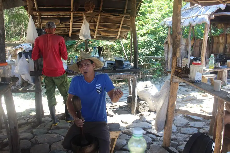 Making coffee, Trinidad