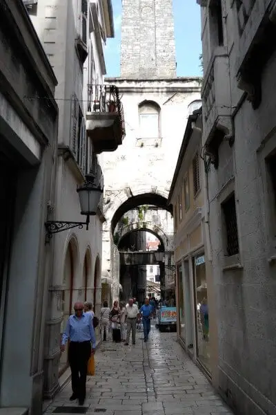 On the streets of Split, Croatia