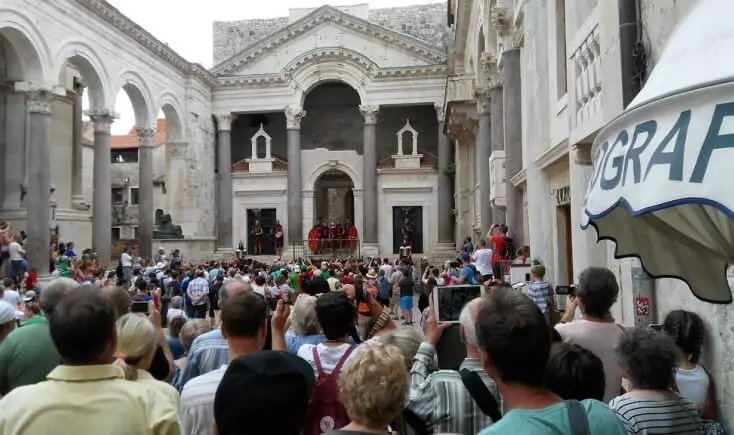 The Peristyle,the heart of Diocletian's palace, Split, Croatia