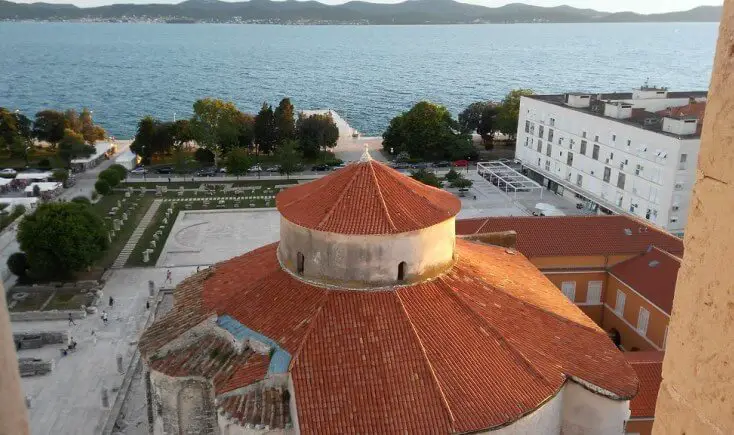 Zadar seen from the tower, Croatia