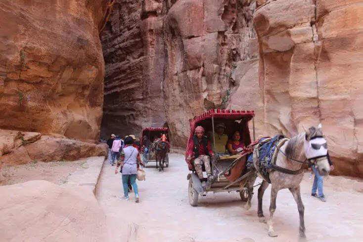 The Siq canyon, Petra, Jordan