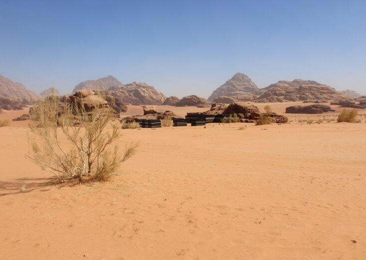 Camp in Wadi Rum, Jordan Camp in Wadi Rum, Jordan