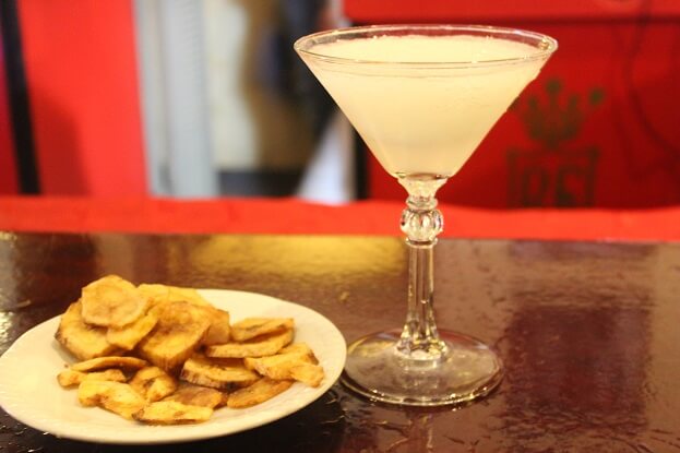 Daiquiri and platains at La Floridita