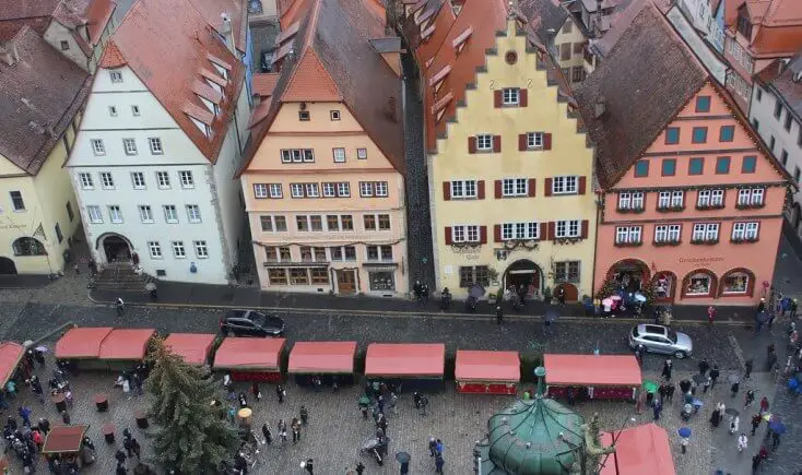 Rothenburg ob der Tauber piete de Craciun