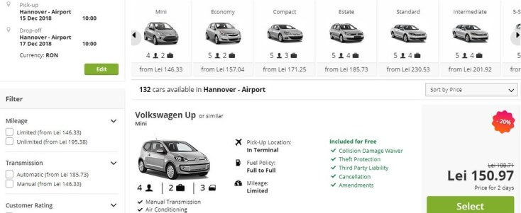 Car From Airport With Voucher