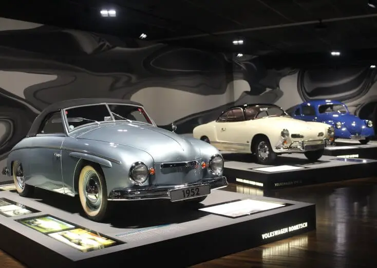 Vintage cars at Autostadt Vintage cars at Autostadt, Wolfsburg, Germany