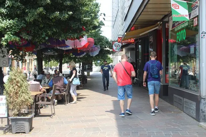 Cool decorated cafe in Kosice