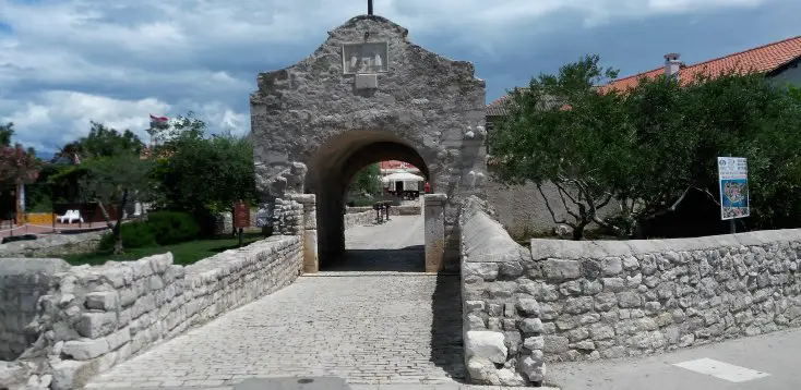 The main gate to Nin, Croatia
