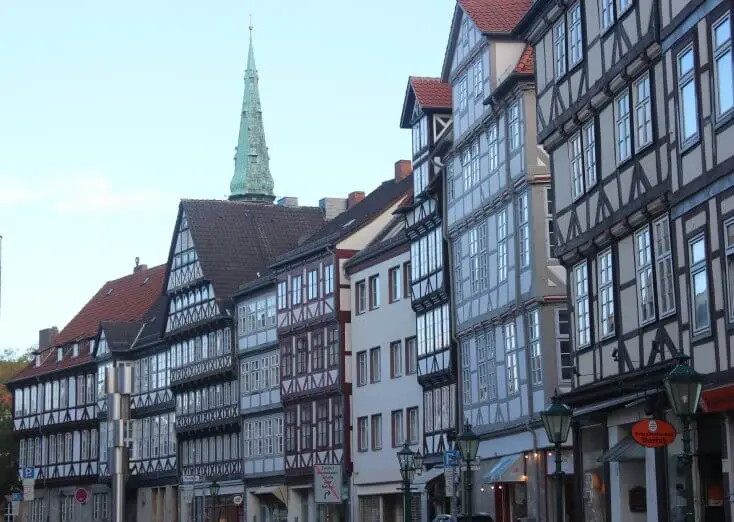 Old city center of Hanover, Germany