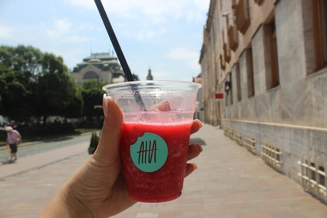 raspberry prosecco smoothie kosice