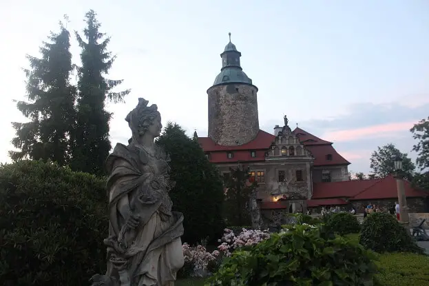 Castle Zamek Czocha and its garden